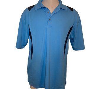 PGA TOUR | Blue and Black Short-Sleeve Golf Shirt